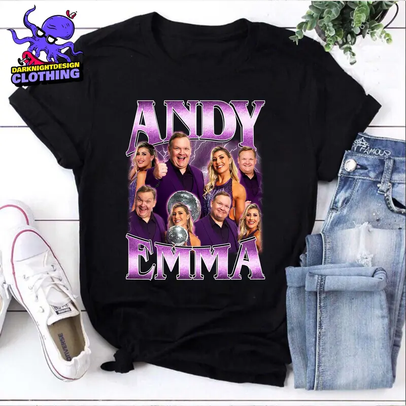 [ Sale Up To 30%] Andy Emma DWTS Unisex T-shirt, Andy & Emma Slater Dancing With The Stars T-shirt, The Stars Graphic Tee, Fan Gift For Her Him