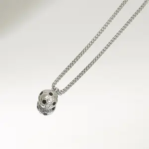 Ins Style 3D Football Necklace| Titanium Steel Chain for Soccer Fans & Streetwear Lovers