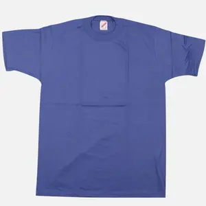 Deadstock Vintage 90s Jerzees Blank Short Sleeve T-Shirt Royal Blue Mens Large USA