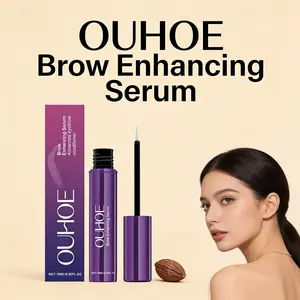OUHOE Brow Enhancing Serum, Pentapeptide Nourish Follicles, Pentapeptide Formula, Mild Moisturize Strengthen Eyebrow Growth Serum, Mild Moisturization