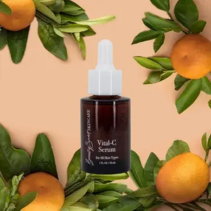 BeautySmart Skincare Vital-C Serum with Aloe Vera & Red Rice for All Skin Types Soothing & Repairing 1 FL OZ 29 mL