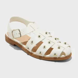 Women's Winnie Wide Width Studded Fisherman Sandals - Universal Thread