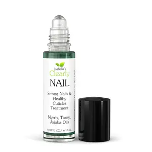 Cuticle Oil Roll-On for Dry Cuticles & Brittle Nails | Nail & Cuticle Oil with Jojoba, Tea Tree & Blue Tansy | Easy Rollerball Nail Care (Isabella's Clearly NAIL)