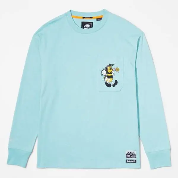 TIMBERLAND BEELINE LONGSLEEVE GRAPHIC TEE Mens Apparel