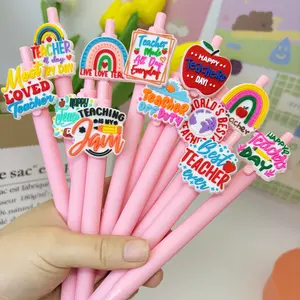 15/25pcs Teacher's Day Theme Ballpoint Pens, Smooth Writing, Durable, Practical, Perfect Gift for Back-To-School Season, Student Stationery