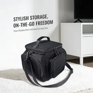 Carrying Case for Steam Machine with Detachable Shoulder Strap,Large Capacity, Travel Bag Multiple Storage Pockets for Steam Controllers, Games, Cables, Portable Hard Disk and Other Accessories