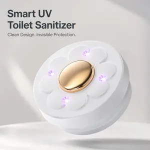 Rechargeable UV Toilet Sanitizer Light, Smart Toilet Cleaner, Portable Rechargeable Model with LED Light, Easy to Install, Suitable for Home Bathrooms, Kitchens, and Travel; Gift Option