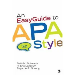 USED-An EasyGuide to APA Style (EasyGuide Series) by Beth M. Schwartz (Unknown)