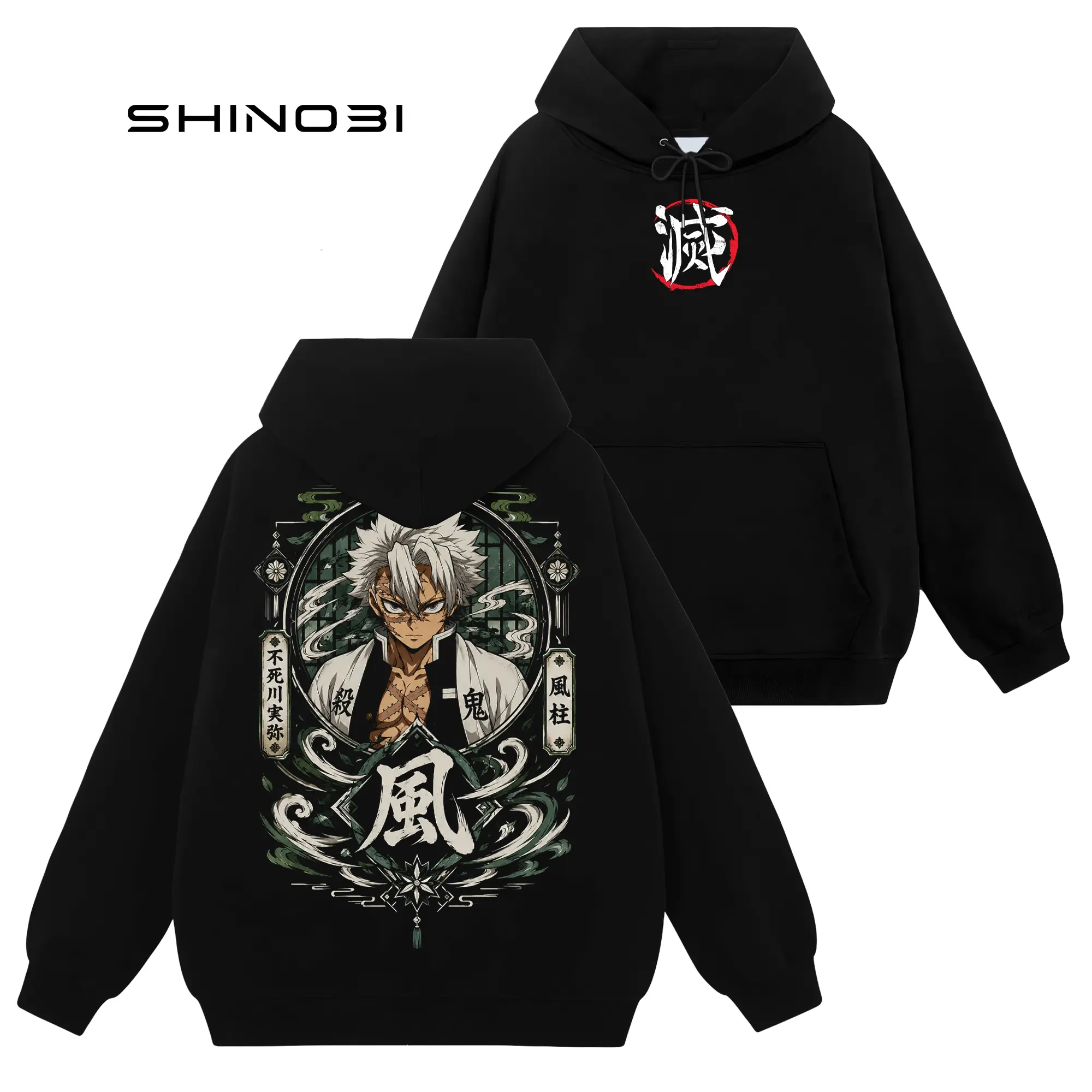 [Shinobi Shop] Shinazugawa Sanemi - Demon Slayer Kimetsu No Yaiba #273 Hoodie T-Shirt Sweatshirt, Retro Vintage Unisex Graphic 90s Cotton, Gift For Wibu, Anime Manga Y2K Streetwear Apparel Everyday