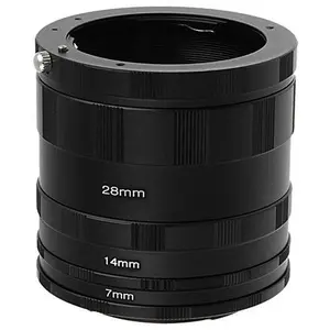 Fotodiox Macro Extension Tube Set for Pentax K (PK) Mount SLR Cameras for Extreme Close-up Photography