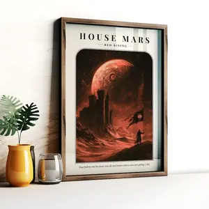 RED RISING WALL ART UNFRAME POSTER] House Mars Poster Red Rising The Institute Pierce Brown Darrow