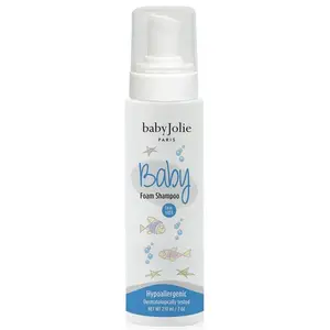 Baby Jolie Baby Shampoo Foam Paris, With tear-free formula. Cradle Cap Shampoo for Babies Gentle and Safe for Newborns and Toddlers | 7oz (210ml)