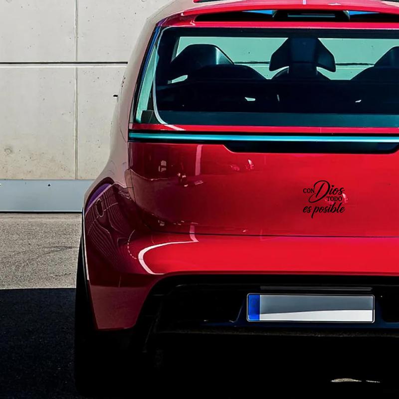 Con Dios Todo Es Posible Spanish Inspirational Faith Decal Cute Durable Vinyl Sticker | Perfect for Cars Windows Bumpers Trucks Motorcycles, Water Bottles, Laptops & Smooth Surfaces | Religious Motivational Decor, Multiple Colors Available, Long-Lasting Con Dios Todo Es Posible Spanish Inspirational Faith Decal Cute Durable Vinyl Sticker | Perfect for Cars Windows Bumpers Trucks Motorcycles, Water Bottles, Laptops & Smooth Surfaces | Religious Motivational Decor, Multiple Colors Available, Long-Lasting