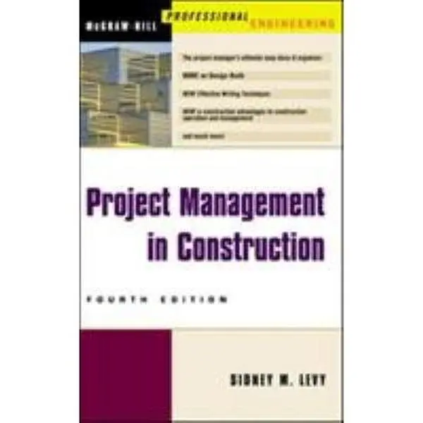USED Book - Project Management in Construction by Sidney M. Levy (Hardcover) - english