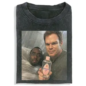 DEXTER Printed Design Unisex Vintage Crew Neck Regular Fit Cotton Fabric Casual Comfort Breathable Short Sleeve Funny T-shirts Fashion Men&Women's Top for Daily Wear 121102