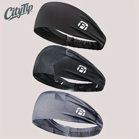 Women's Unisex 3pcs Solid Colors Sports Headbands - Practical, Quick Dry, Moisture-Wicking, Breathable, Clean Style for Workout, Fitness Activities