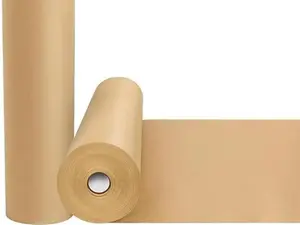 Brown  17.5"x1200" (100") Kraft Paper Gift Wrapping Bulletin Board Arts & Crafts Bouquet Flower Table Covering 70GSM 50LB wrapping paper