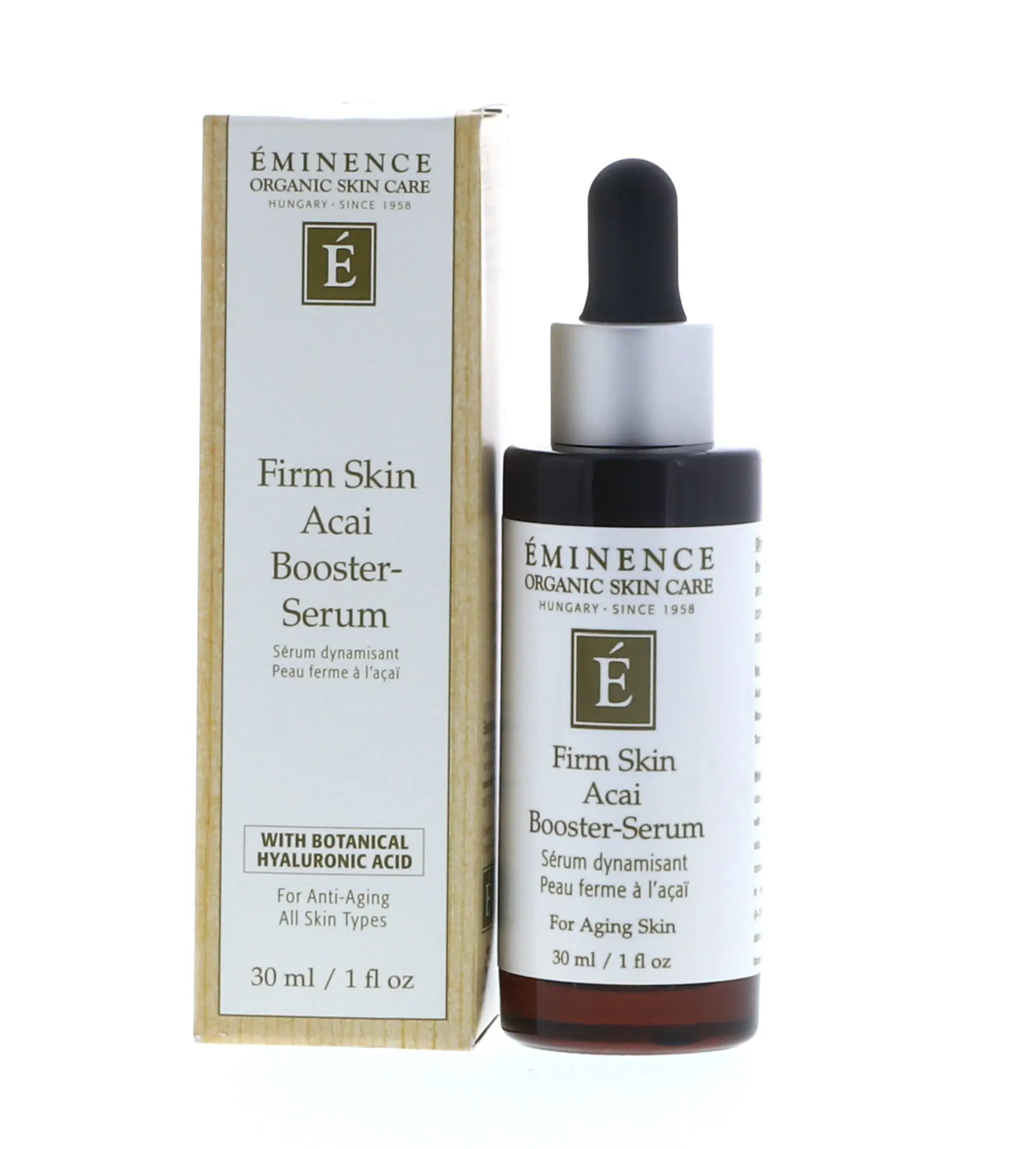 Eminence Firm Skin Acai Booster Serum - With Hyaluronic Acid, 1 oz, Suitable for All Skin Types
