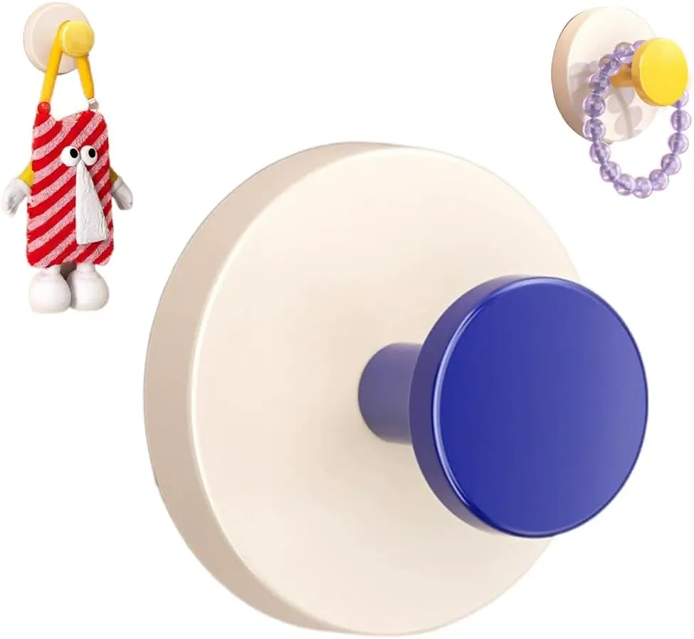 2-Piece Suction Cup Hooks for Wreaths on Glass, No-Drill Suction Cup Hooks for Bathroom, Kitchen, Living Room