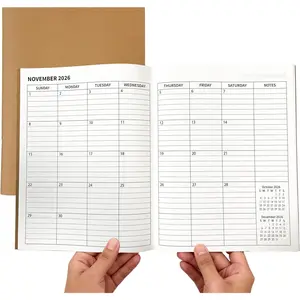 Monthly Planner 2026-2027, Large  Paper Calendar for 24 Months, Jan 2026 - Dec 2027, Yearly Overview & Monthly & Important Dates & Line & Dotted, 100gsm Paper, Letter Size 8.5 x 11 in