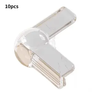 10pcs thickened silicone table corner protectors with airbag cushioning and anti-slip design, ideal for anti-collision protection of household tables, chairs, high chair and cabinets.