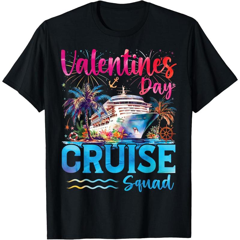 Valentine's Day Cruise Squad 2026 Couples Vacation Trip T-Shirt