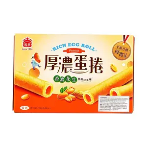 IMEI Taiwan Thick Egg Rolls - Rich Peanut Flavor 152g | Crispy Snack for Tea Time & Gifts