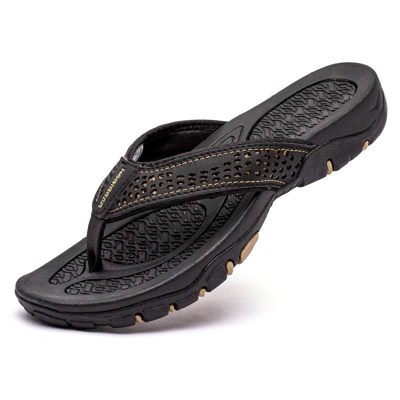 HOBIBEAR Mens Sport Flip Flops Comfort Casual Thong Sandals Outdoor Casual Comfortable Home Slippers Summer 2024 New Trendy Beach No-slip Toe Thong Flip Flops,