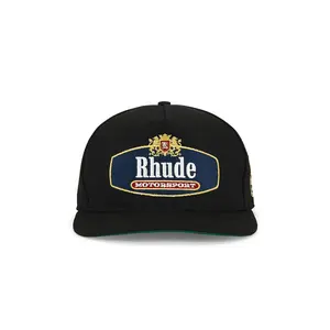 Rhude Racing Crest Hat in Black & Navy