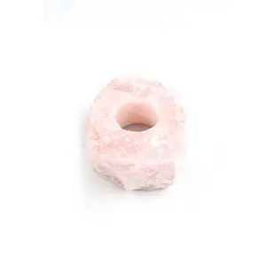 Rose Quartz Candle Holder