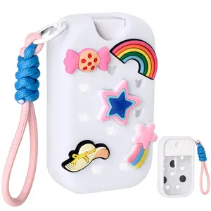 Limited Edition Silicone Mist Case Compatible with Touchland Stylish Hand Sanitizer Spray Accessory  Fit for 45 mL Ver  and 5 Charms for ruber beach bag