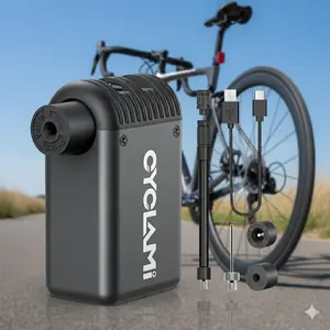 Portable High Pressure Electric Air Pump, Rechargeable Mini Tire Inflator for Bikes Motorcycles Cars, Fast Cordless Air Compressor for Outdoor Emergency Travel Camping, Lightweight Durable Pump Kit