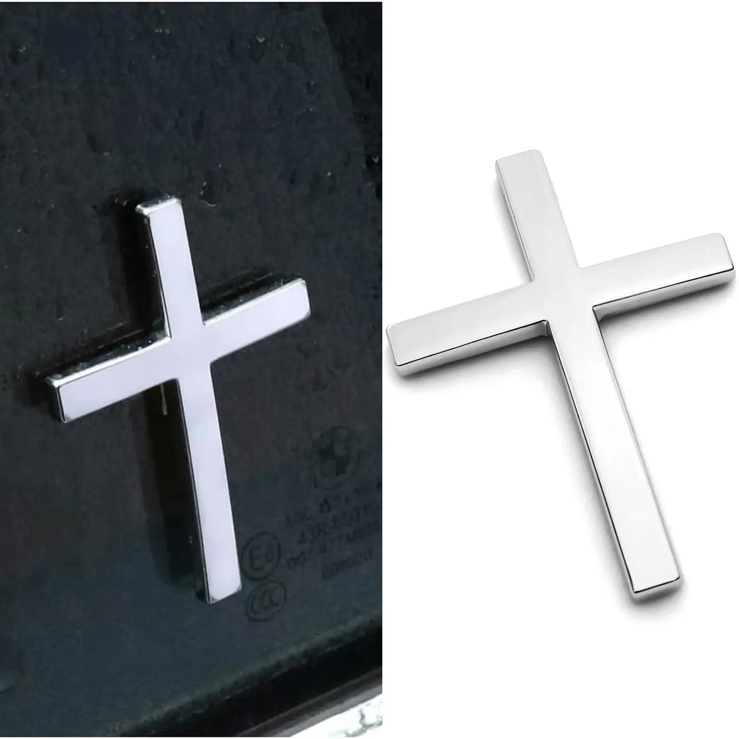New model 3D Cross Sticker, Christian Car Exterior Decorative Sticker, Universal Car Accessories for Motorcycle & SUV, Emblem Badge Decal Decoration, Sticker For Cars