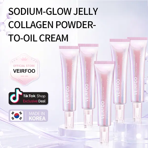 Korean Brand VEIRFOO PDRN Liftsnap Flash Cream 40g*5tubes, for Rapid Hydration Soothing Instant Redness Relief
