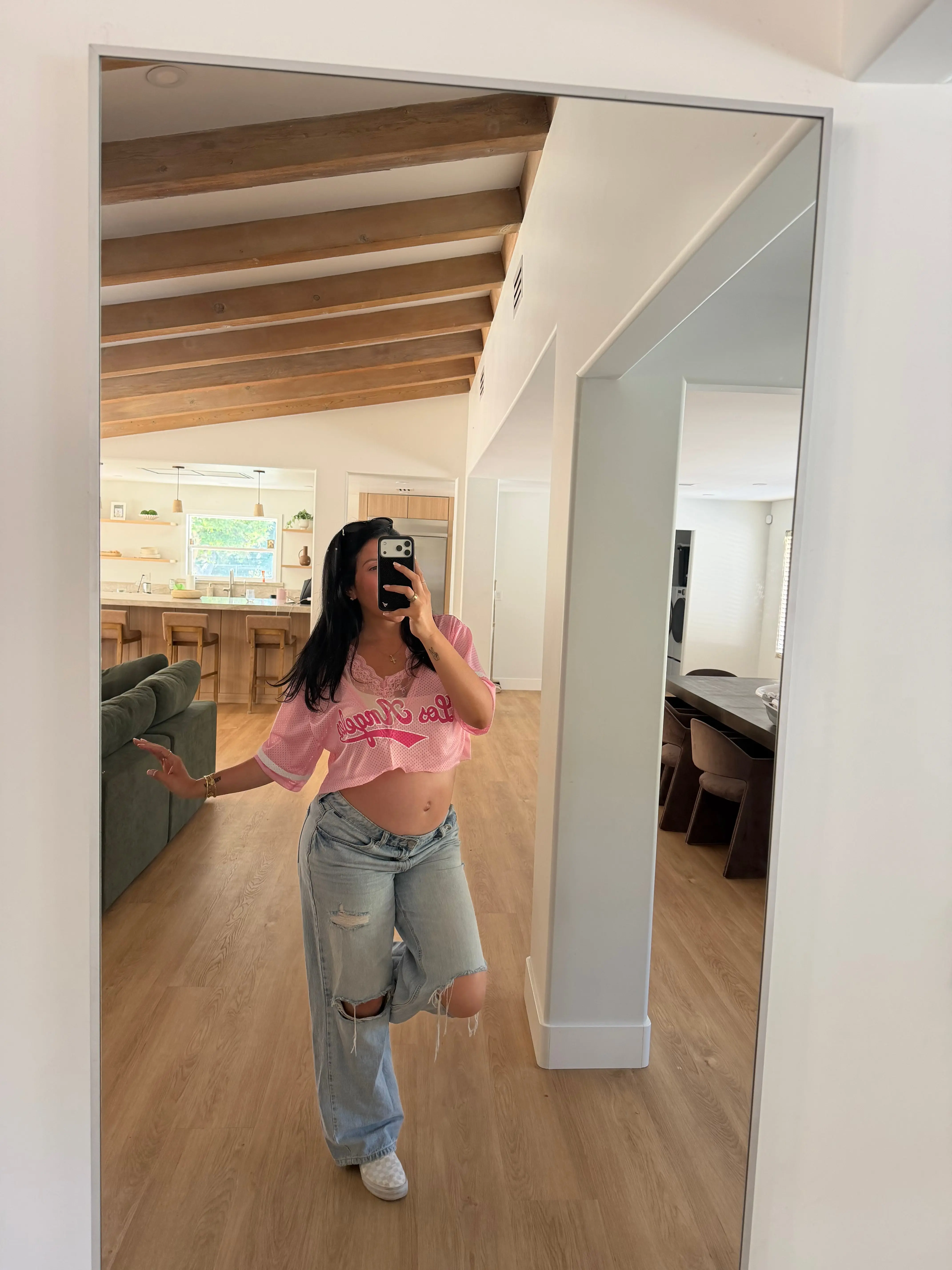 LA Lace Jersey (Pink)