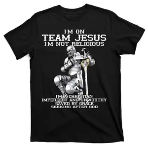 I'm On Team Jesus Christ Christian T-Shirt Menswear Top