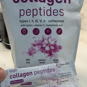Product Review of Micro Ingredients Multi Collagen Peptides Powder - Hydrolyzed Protein Peptides (Type I,II,III,V,X) with Hyaluronic Acid, Biotin & Vitamin C Unflavored from H**5