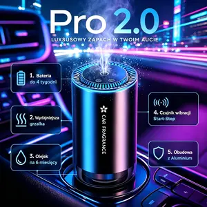 Rechargeable Smart Car Air Freshener Aroma Diffuser - Forest Fragrance, Long-Lasting, Starry Sky Design, Car Interior Accessory, Ideal Gift for Partners or Family for Birthdays, Anniversaries