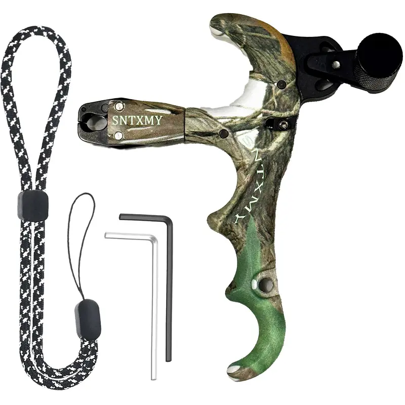 Bow Release for Compound Bow 360° Rotatable Thumb Release for Compound Bow Archery Trigger Release