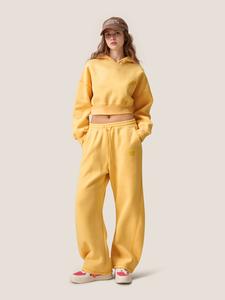Aelfric Eden Y2K Cropped Hoodie Baggy Barrel Sweatpants Set 2 Piece Outfits Cozy Fleece Lounge Sweatsuit,summerwins