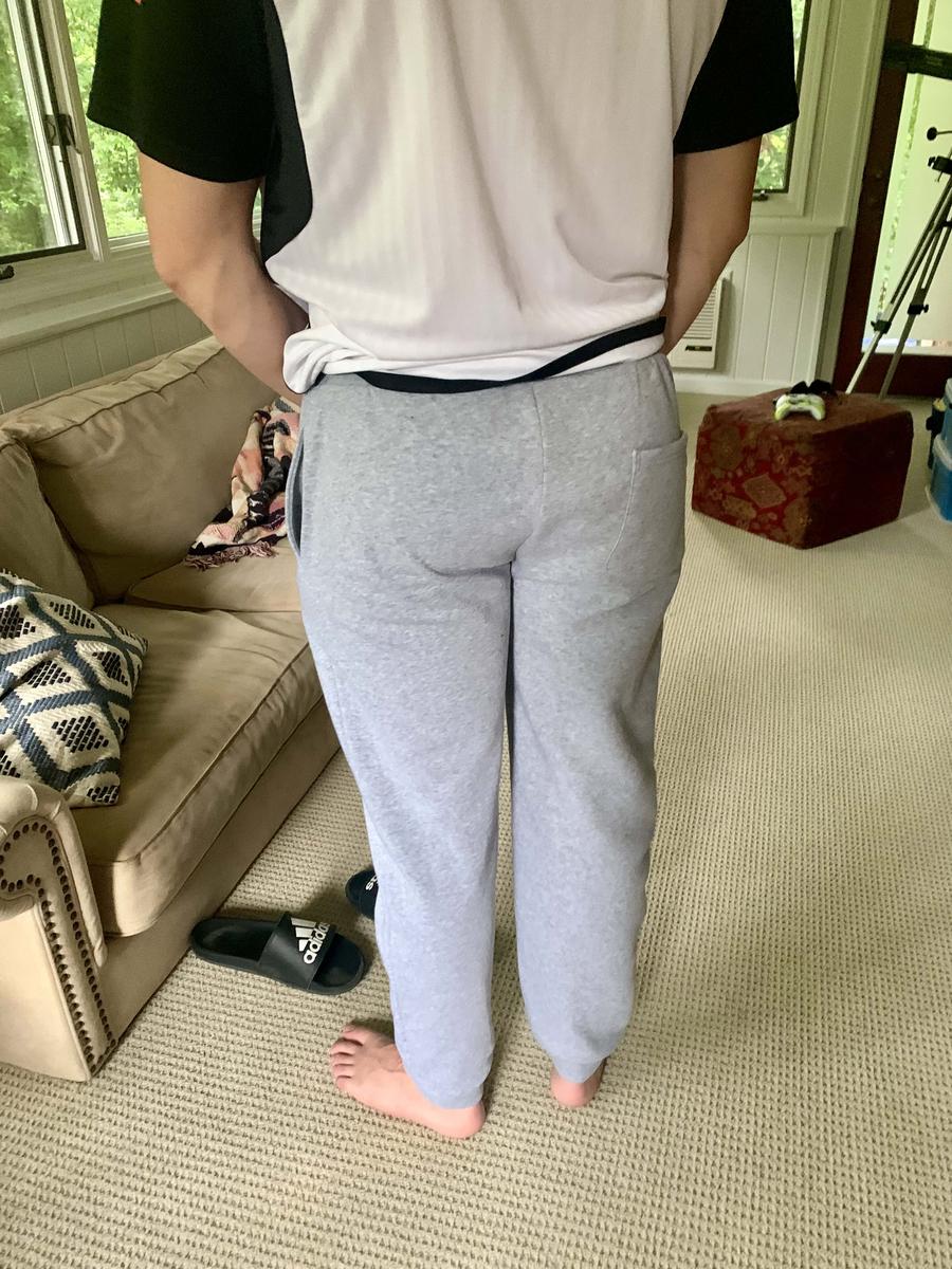 Item: Black-Charcoal-Heather Grey, Large