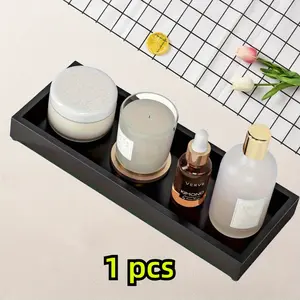 1pcs Upgrade home storage new favorite Multi-functional rectangular storage tray waterproof high temperature resistance wind easy to clean large capacity decoration and storage and suitable for kitchen sink, bathroom, bedroom and vanity Holder Cover