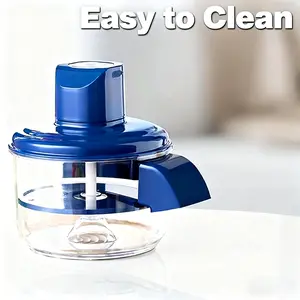 Portable Automatic Electric Peeler – Grape Peeler, Electric Garlic Peeler, Multi-functional Fruit & Vegetable Rotating Peeler (Blue) for Kitchen