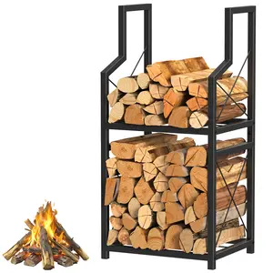 Firewood rack, firewood storage rack, suitable for living room, outdoor, garage and other scenes