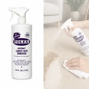 Folex 32 oz. Instant Carpet Spot Remover Carpet Cleaner, Quickly Removes Tough Pet Stains, Grease, Wine, Coffee, and Ink from Carpets, Rugs, and Upholstery, No Rinse Needed, Safe Water-Based Formula for Homes with Kids and Pets. summervibes