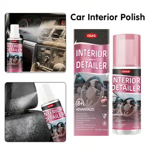 Car Interior Polishing Agent, Leather Interior Care & Cleaning Maintenance, Dashboard Leather Cleaner, Automotive Interior Detailing & Refreshing Agent, Multi-Purpose Care Solution for Rubber & Faux Leather Surfaces