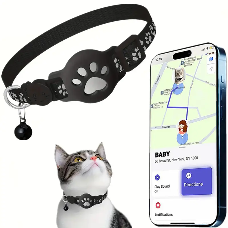 Waterproof GPS Tracking Collar for Cats Compatible with iOS