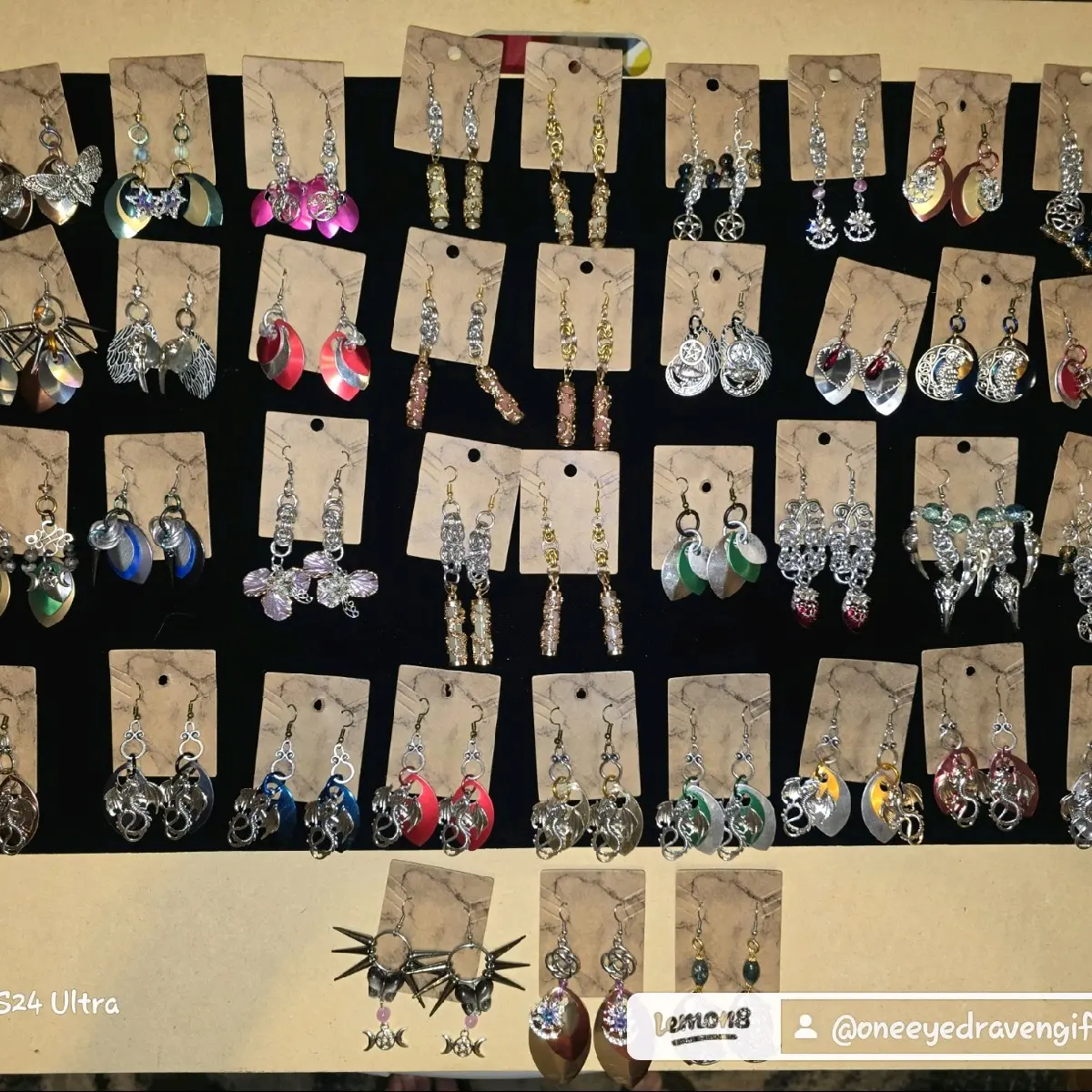 Chainmail Earring Set - Colorful Earrings in Various Designs, Includes Chainmail Elements, Stylish Accessory for Any Occasion