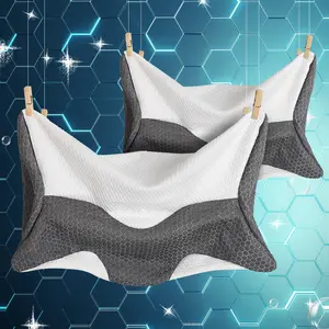 Smooth Textile Pillowcase for Hair and Skin, Queen Size Travel Pillow Cover 23.6x14.5 Inches with Hidden Zipper, Perfect Gift for Men and Women