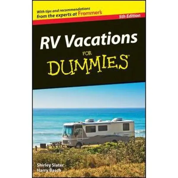 Used Paperback Book - RV Vacations for Dummies by Shirley Slater (English) - With Road Route Recommendations, Exploring Advice for RV Travelers